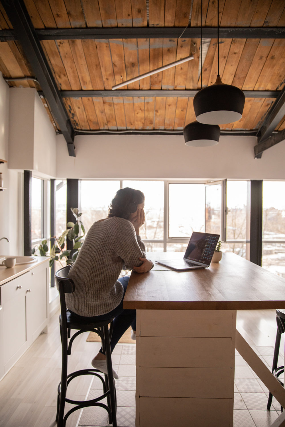 Woman on her laptop computer